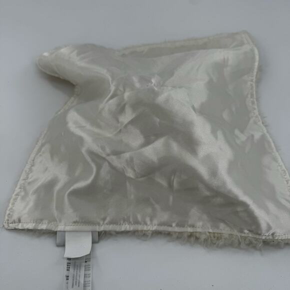 Elegant Baby White Soft Cuddly Lamb Lovey Plush Stuffed Animal Blanket 12" - Picture 3 of 5